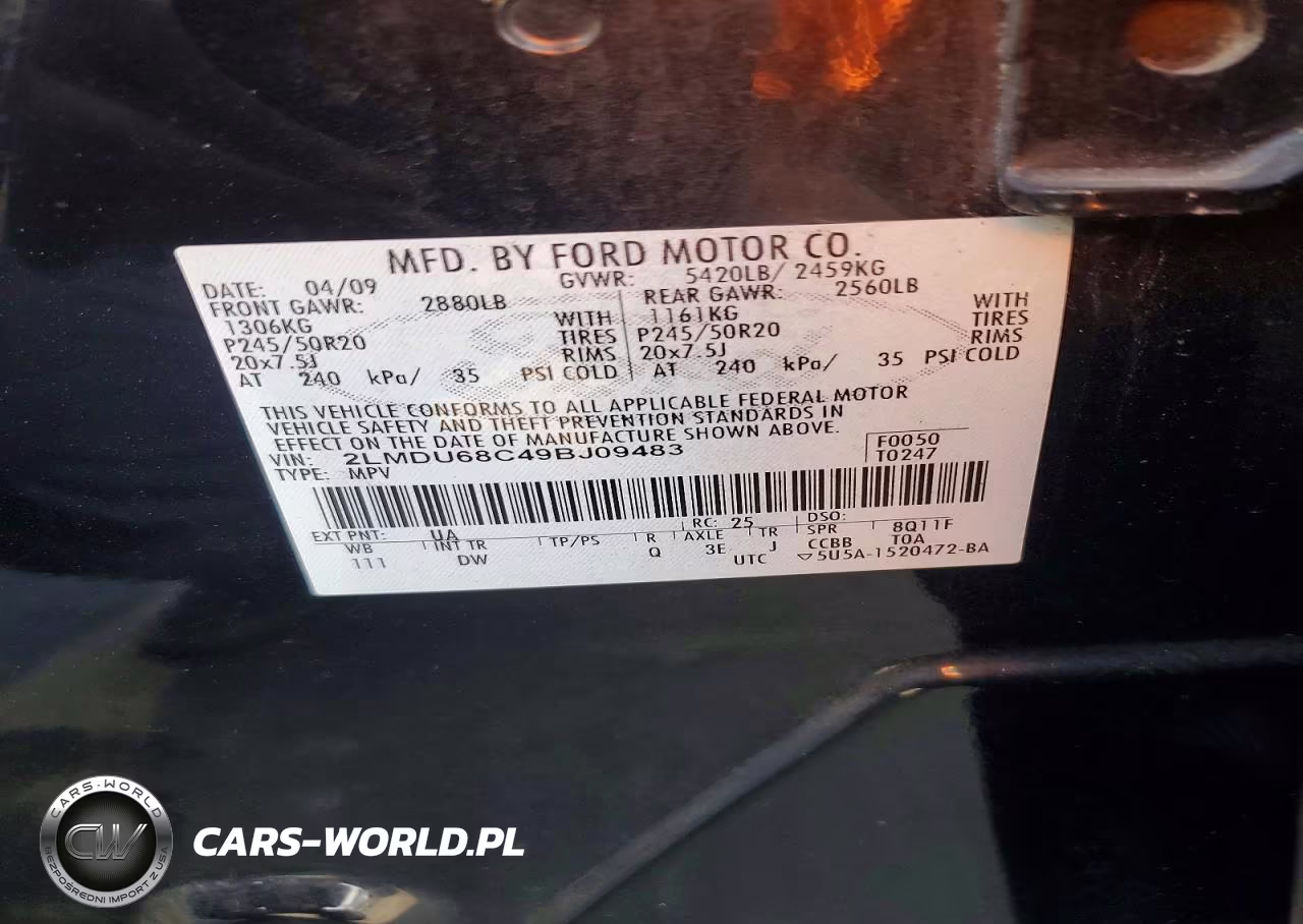 2009 Lincoln Mkx VIN:2LMDU68C49BJ09483 - 14
