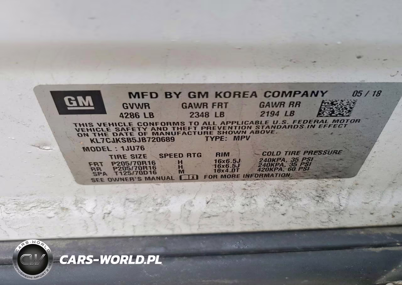 2018 Chevrolet Trax Ls VIN:KL7CJKSB5JB720689 - 13