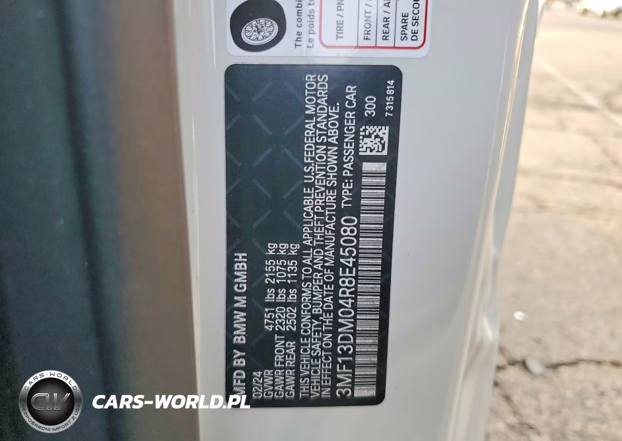 2024 BMW M2 VIN:3MF13DM04R8E45080 - 12