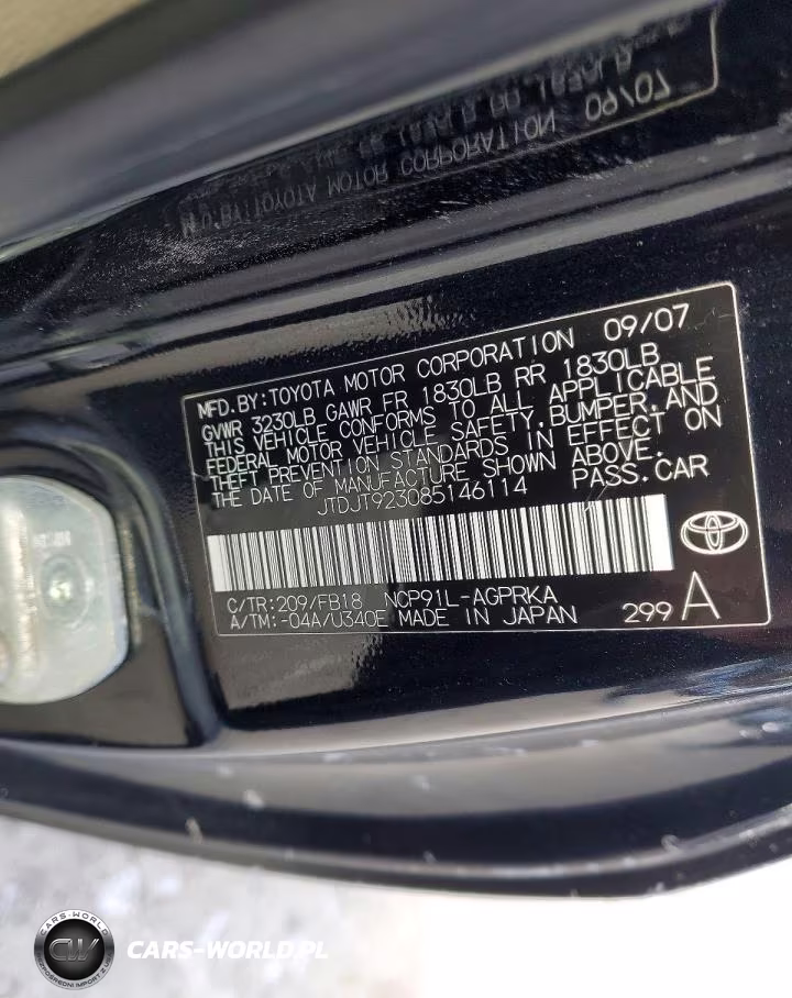 2008 Toyota Yaris VIN:JTDJT923085146114 - 13