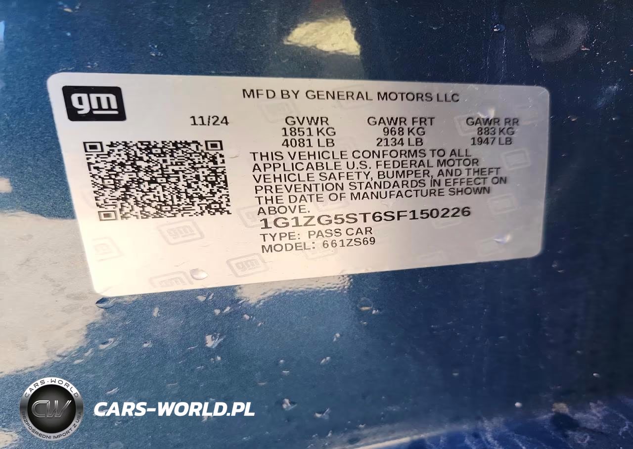 2025 Chevrolet Malibu Rs VIN:1G1ZG5ST6SF150226 - 12