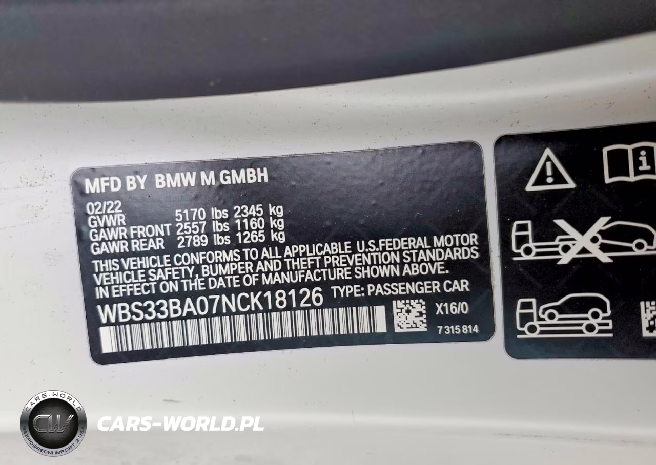 2022 BMW M4 Competition VIN:WBS33BA07NCK18126 - 12