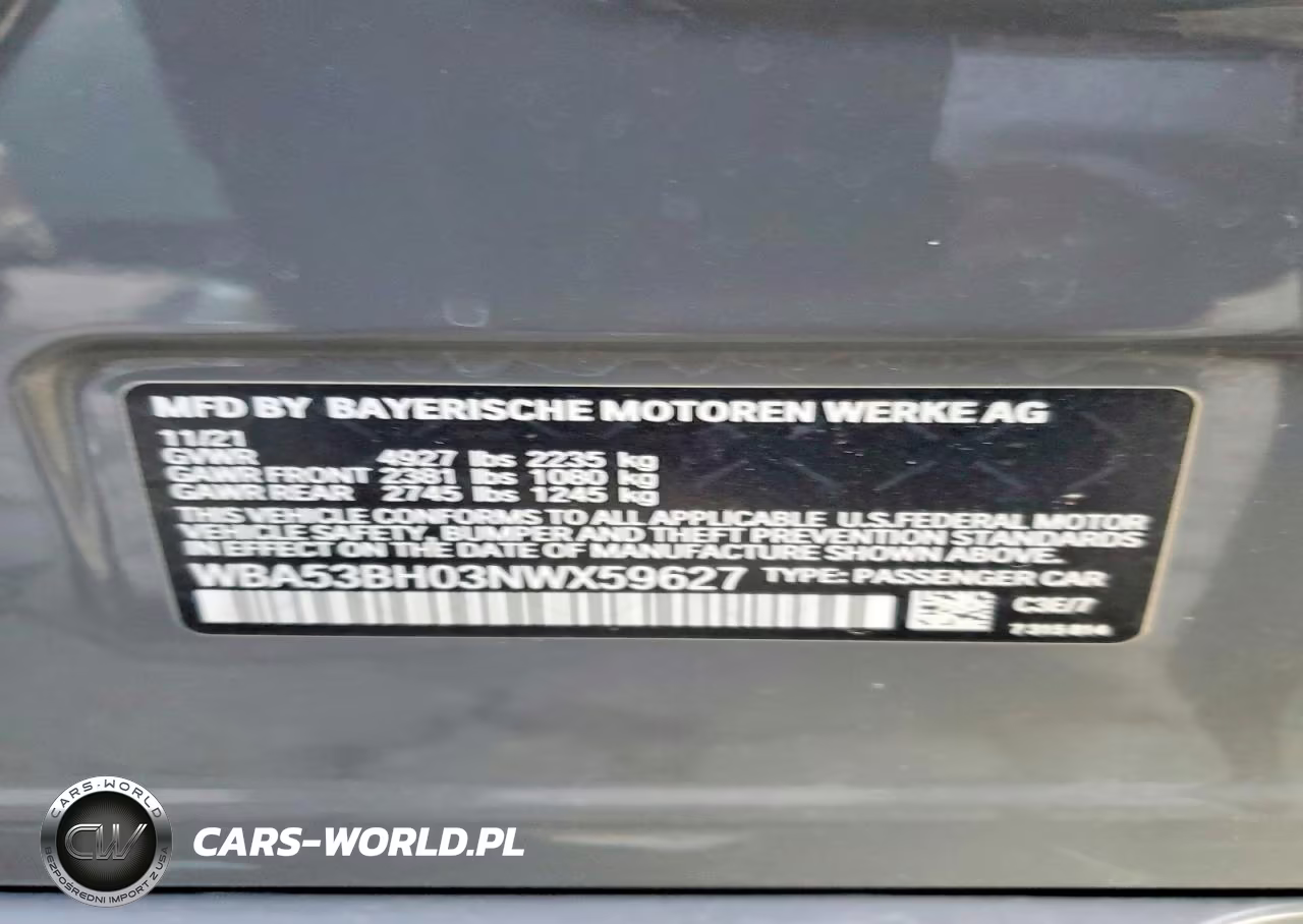 2022 BMW 530 I VIN:WBA53BH03NWX59627 - 13