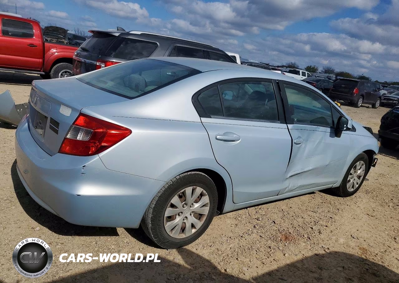 2012 Honda Civic Lx VIN:2HGFB2F53CH527566 - 3