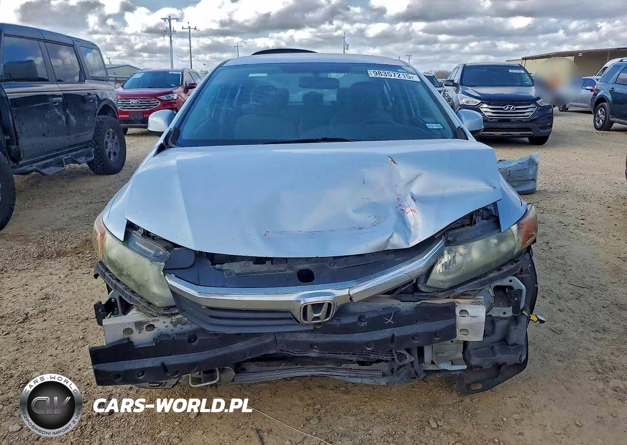 2012 Honda Civic Lx VIN:2HGFB2F53CH527566 - 5