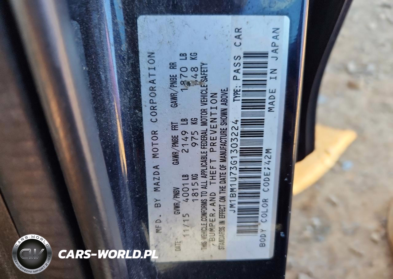 2016 Mazda 3 Sport VIN:JM1BM1U73G1303224 - 13