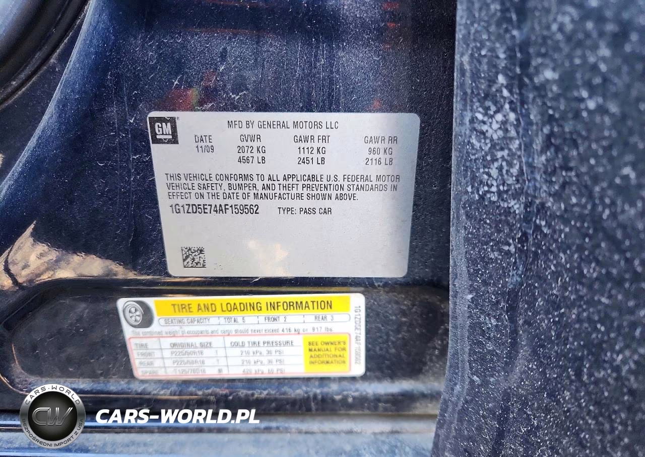 2010 Chevrolet Malibu 2Lt VIN:1G1ZD5E74AF159562 - 12