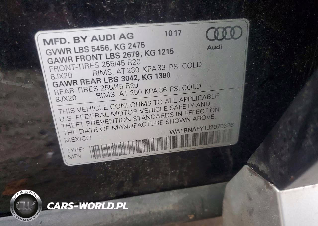 2018 Audi Q5 Premium Plus VIN:WA1BNAFY1J2070328 - 13