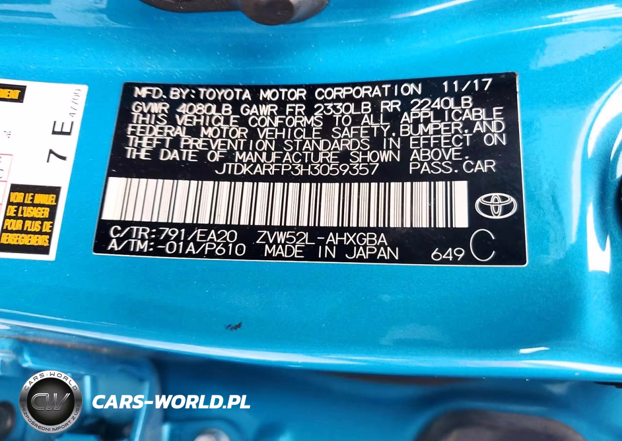 2017 Toyota Prius Prime VIN:JTDKARFP3H3059357 - 12