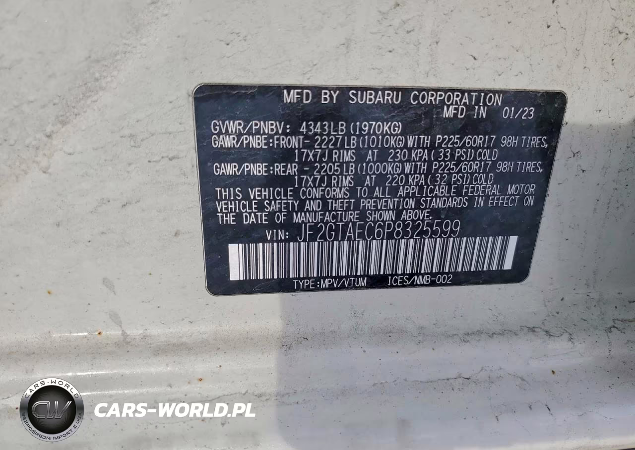 2023 Subaru Crosstrek Premium VIN:JF2GTAEC6P8325599 - 13