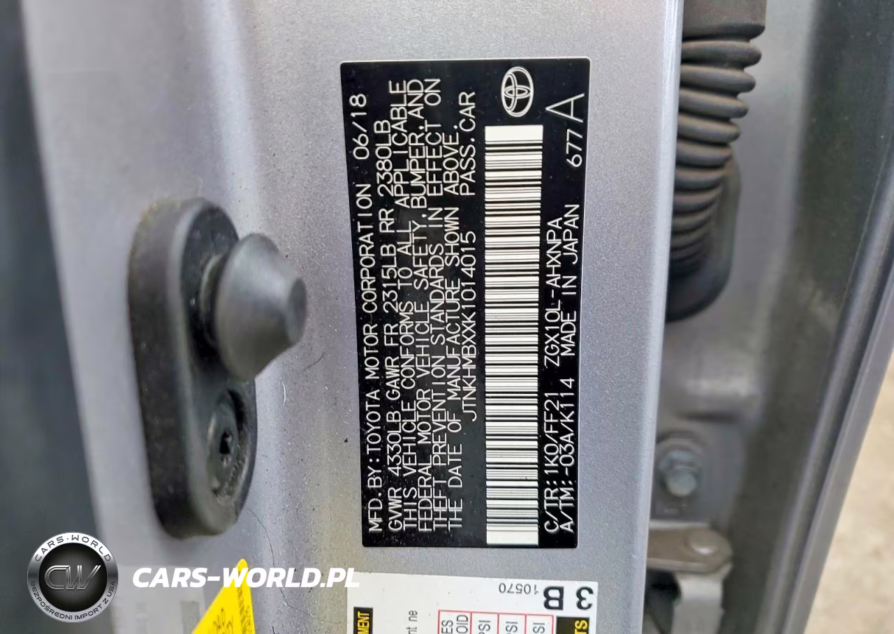 2019 Toyota C-Hr Xle VIN:JTNKHMBXXK1014015 - 13
