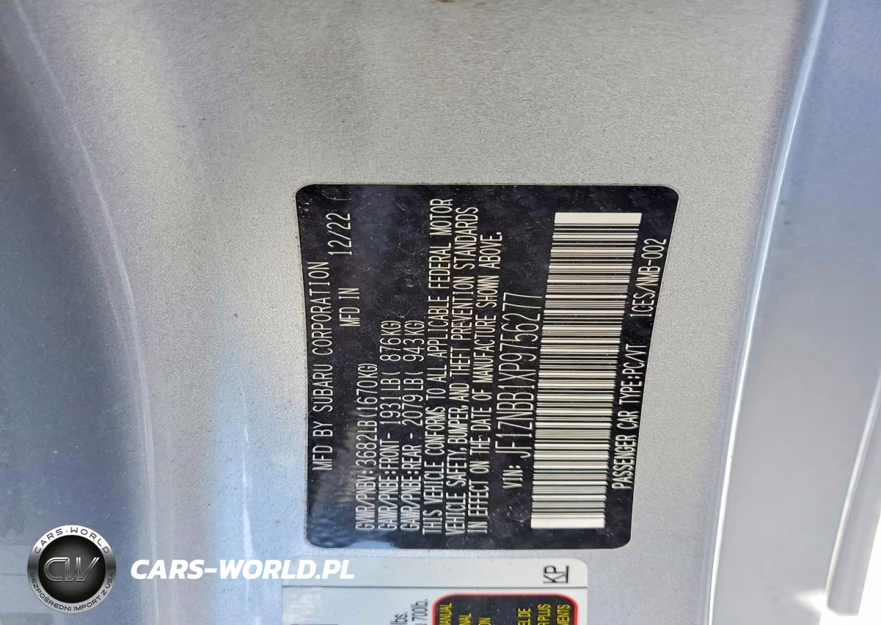 2023 Toyota Gr86 Base VIN:JF1ZNBB1XP9756277 - 12