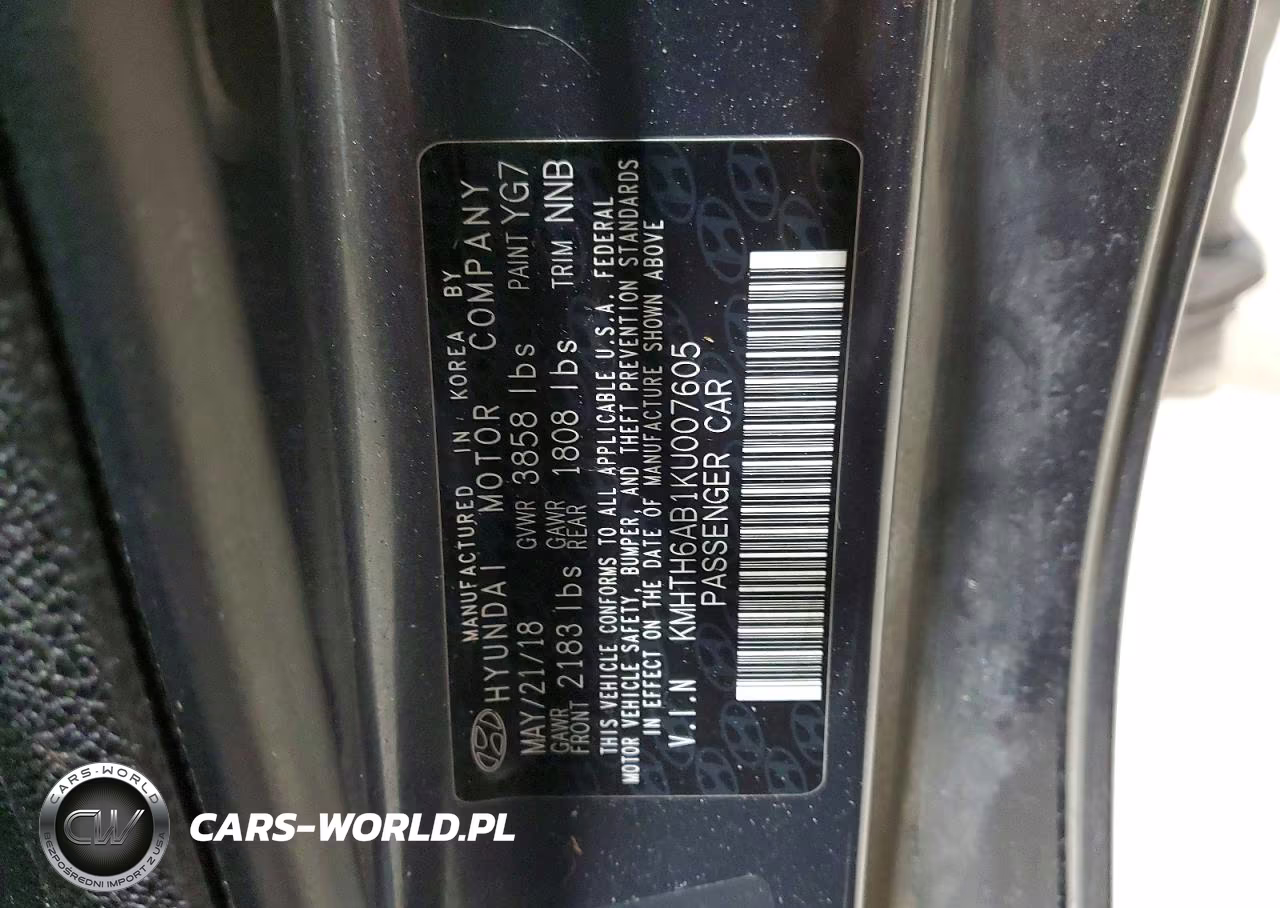 2019 Hyundai Veloster Turbo 1.6T VIN:KMHTH6AB1KU007605 - 12