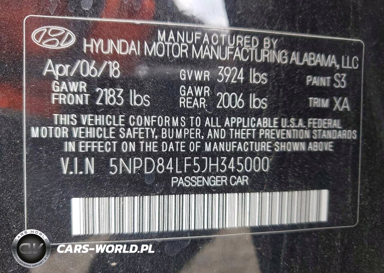 2018 Hyundai Elantra Sel VIN:5NPD84LF5JH345000 - 12