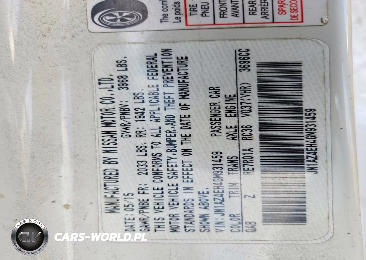 2016 Nissan 370Z Base VIN:JN1AZ4EH4GM931459 - 13