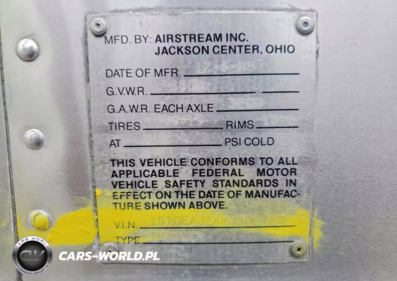 1989 Airstream Excella Camper VIN:1STGEAJ2XKJ506780 - 10