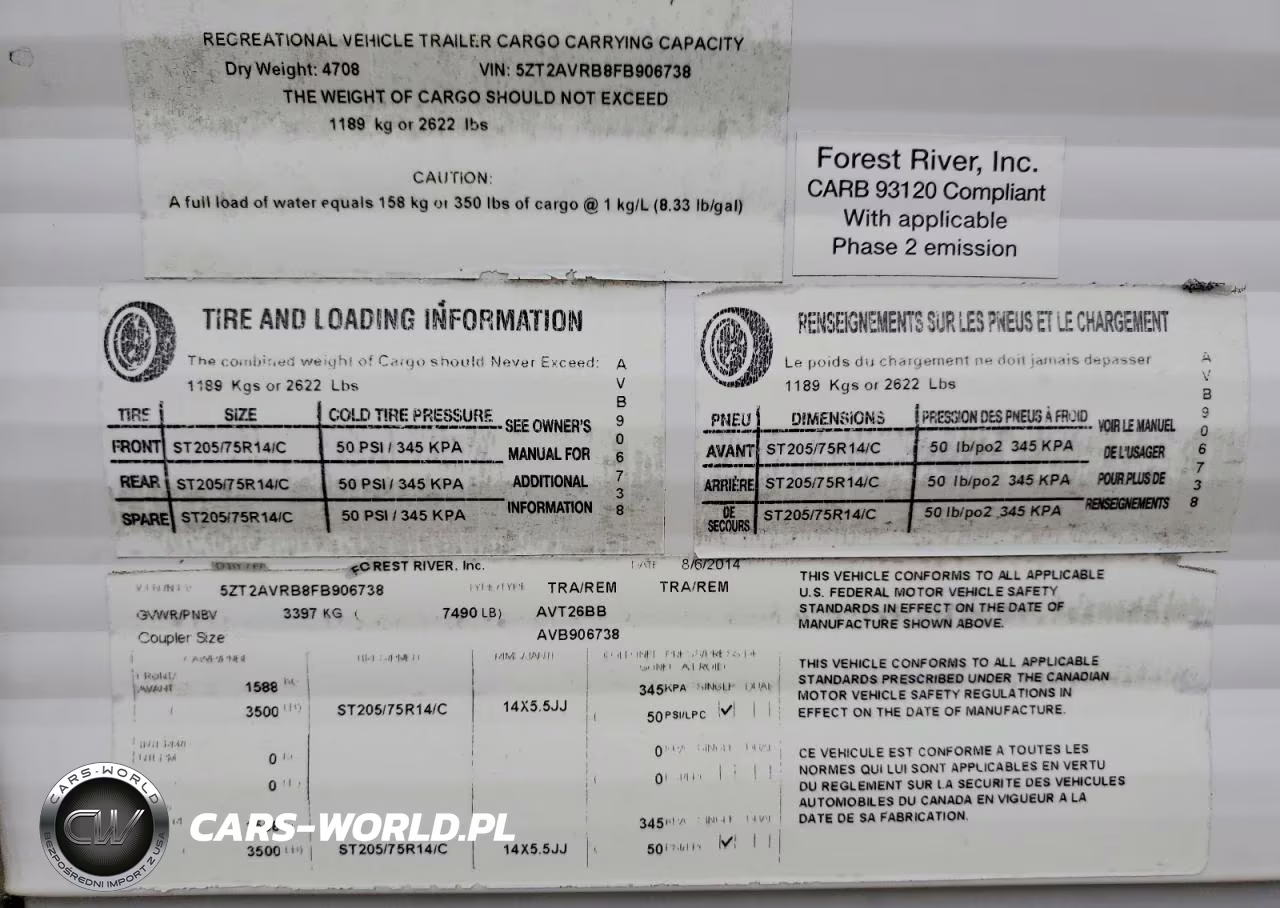 2015 Forest River Avenger Camper VIN:5ZT2AVRB8FB906738 - 10