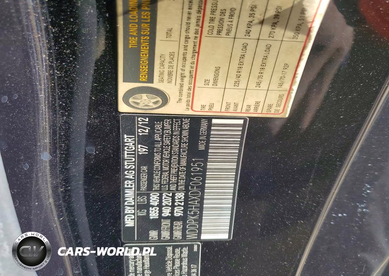 2013 Mercedes-Benz Slk 350 VIN:WDDPK5HAXDF061951 - 12