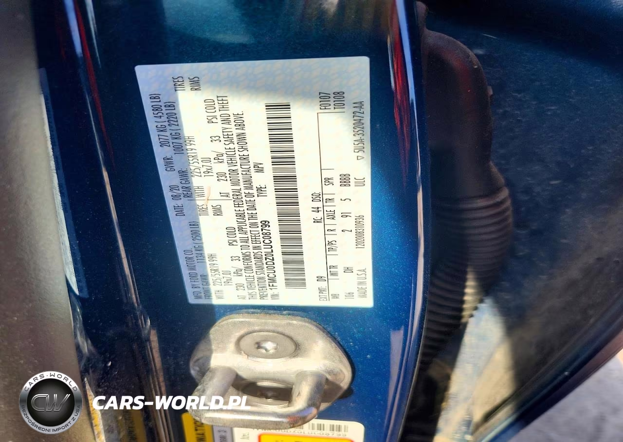 2020 Ford Escape Titanium VIN:1FMCU0DZ0LUC08799 - 13
