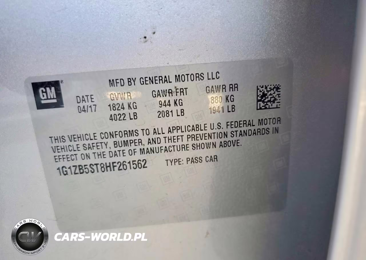 2017 Chevrolet Malibu Ls VIN:1G1ZB5ST8HF261562 - 12