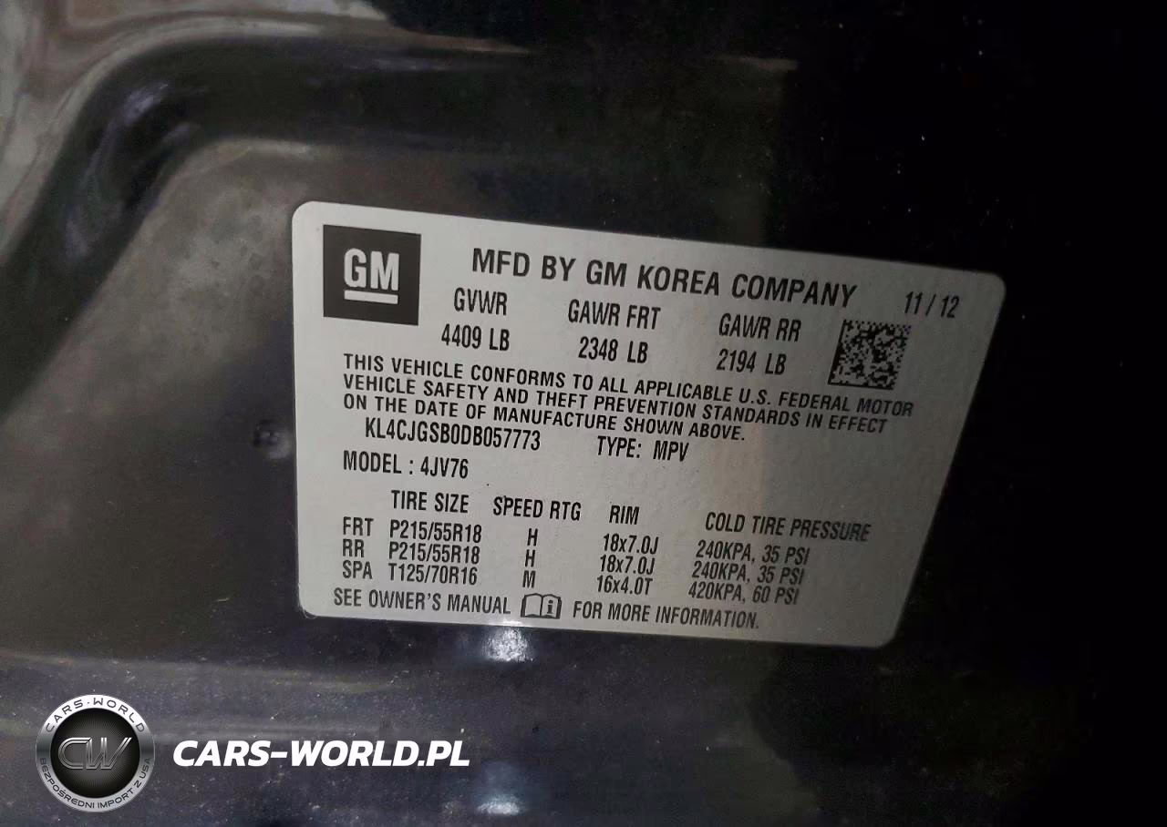 2013 Buick Encore VIN:KL4CJGSB0DB057773 - 12