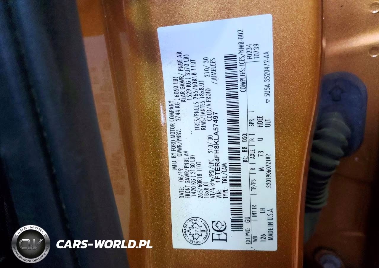 2019 Ford Ranger Xl VIN:1FTER4FH8KLA57497 - 12