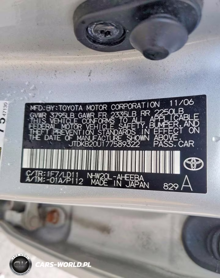 2007 Toyota Prius VIN:JTDKB20U177589322 - 12