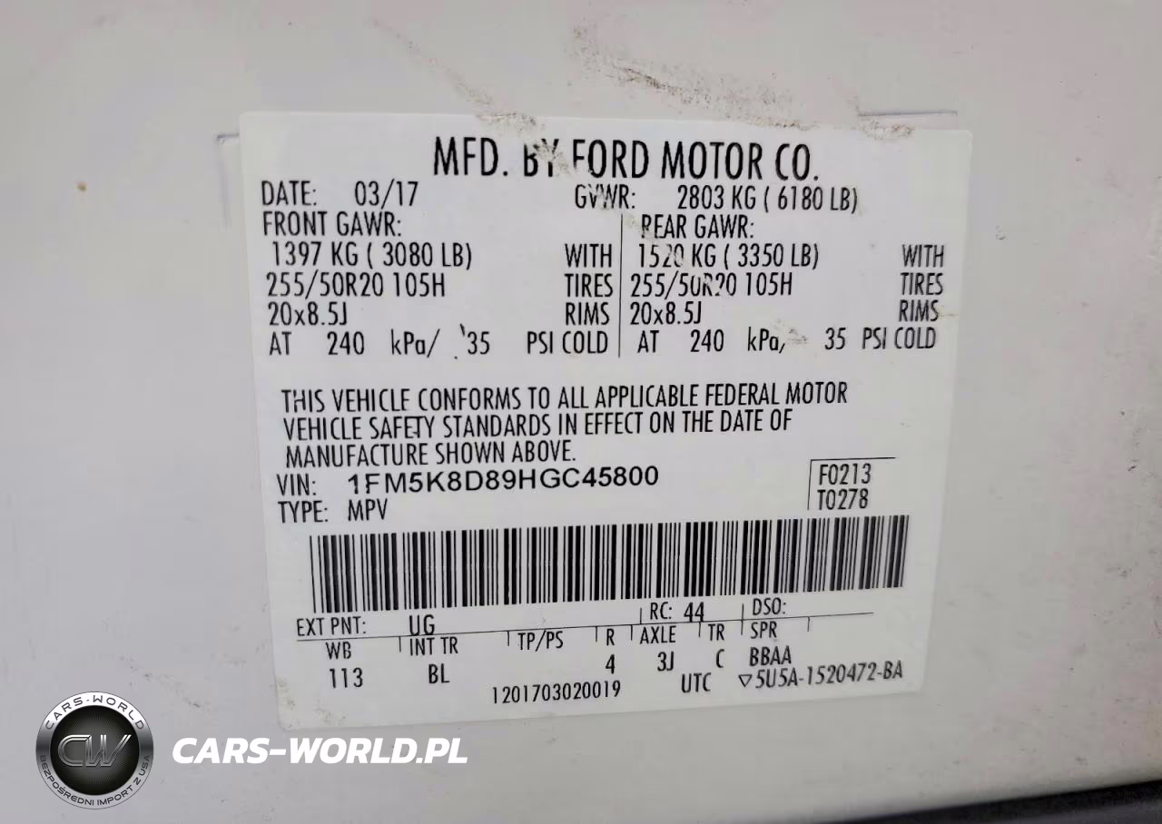 2017 Ford Explorer Xlt VIN:1FM5K8D89HGC45800 - 12