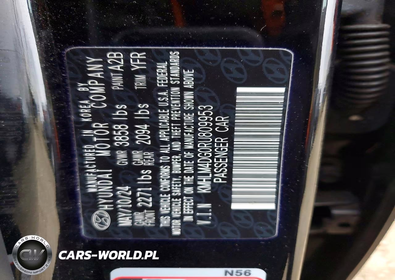 2024 Hyundai Elantra Sel VIN:KMHLM4DG0RU809953 - 12