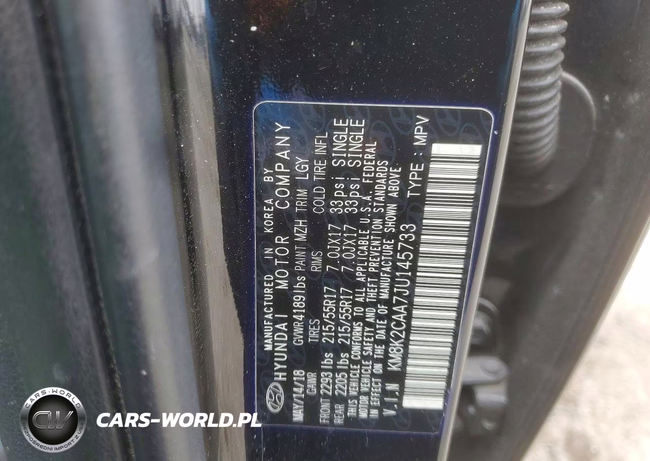 2018 Hyundai Kona Sel VIN:KM8K2CAA7JU145733 - 14