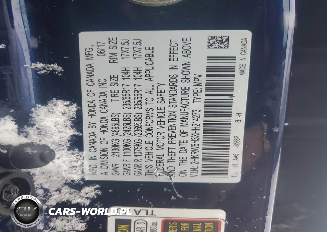 2017 Honda Cr-V Lx VIN:2HKRW6H3XHH214273 - 14