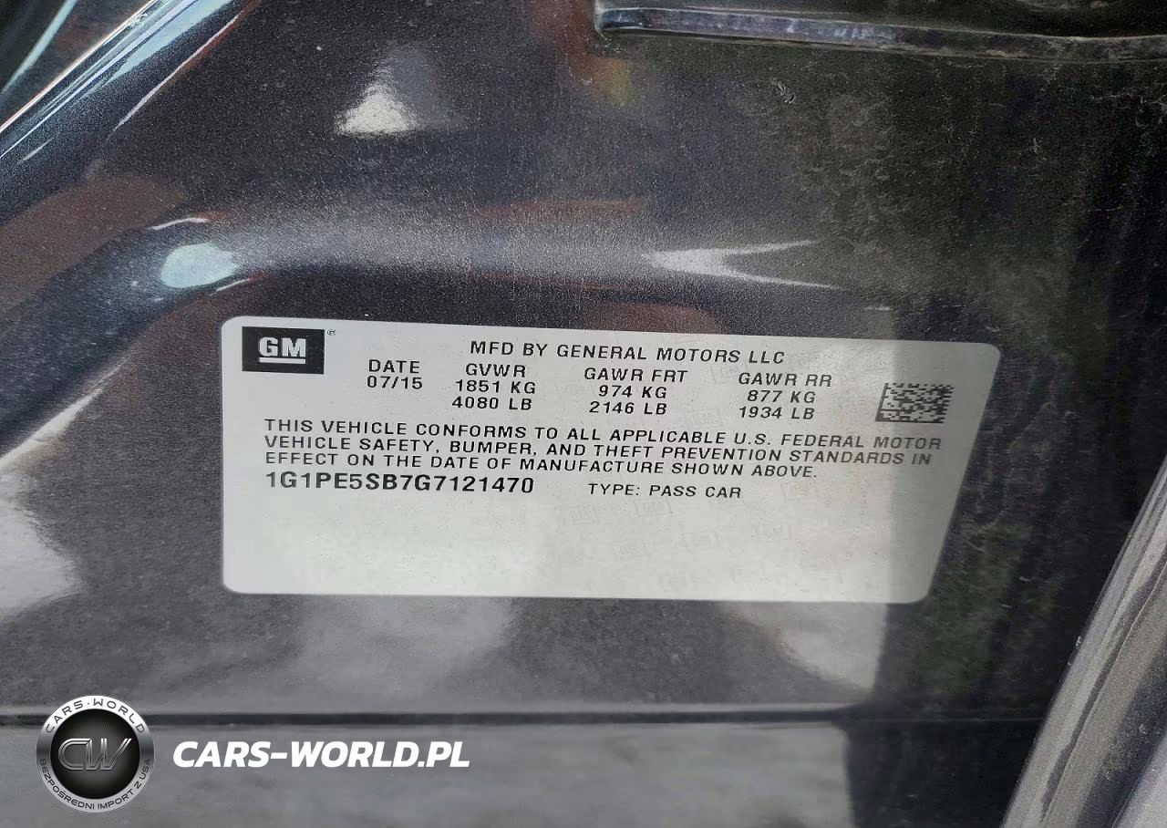2016 Chevrolet Cruze Limited Lt VIN:1G1PE5SB7G7121470 - 12