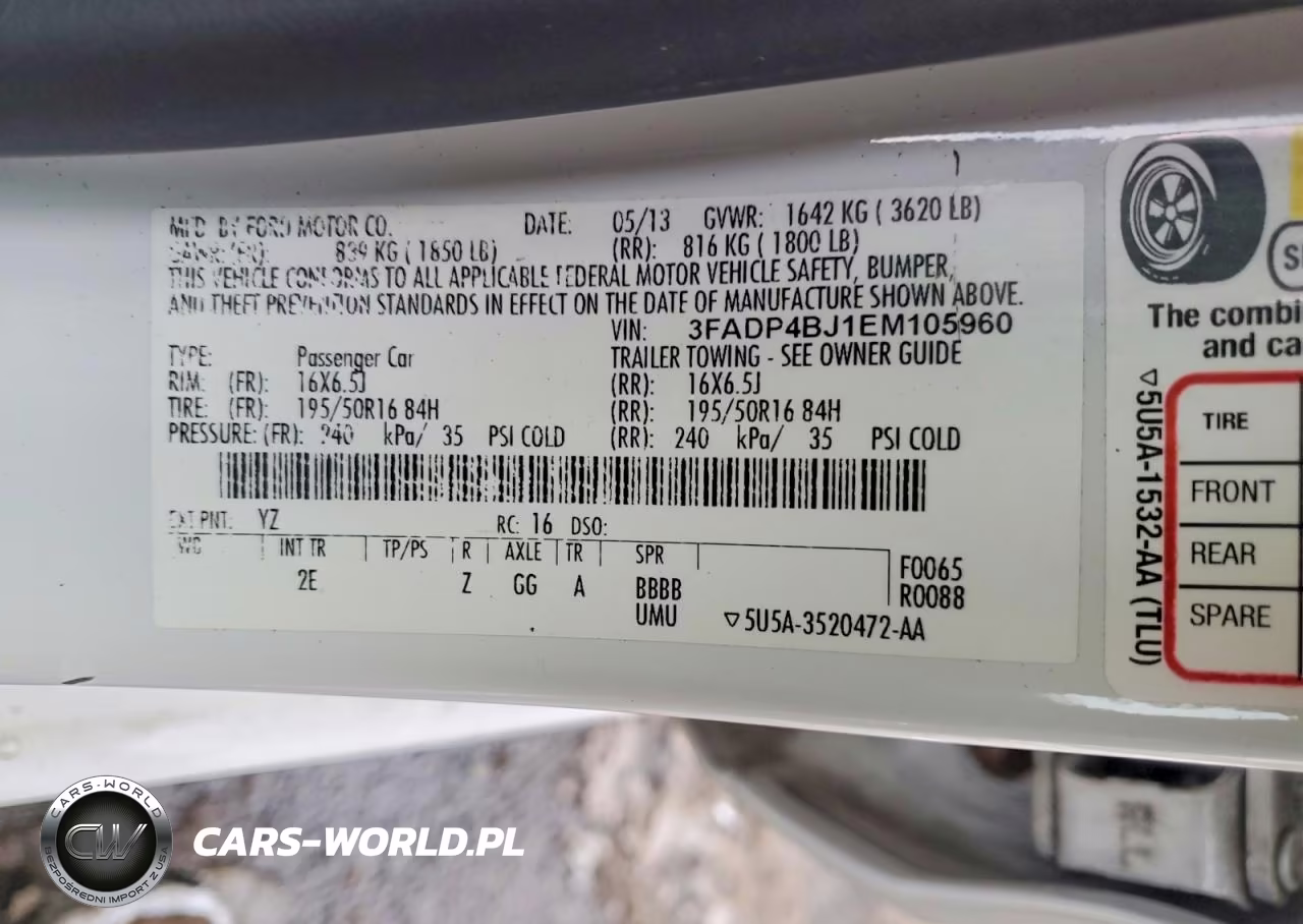 2014 Ford Fiesta Se VIN:3FADP4BJ1EM105960 - 12