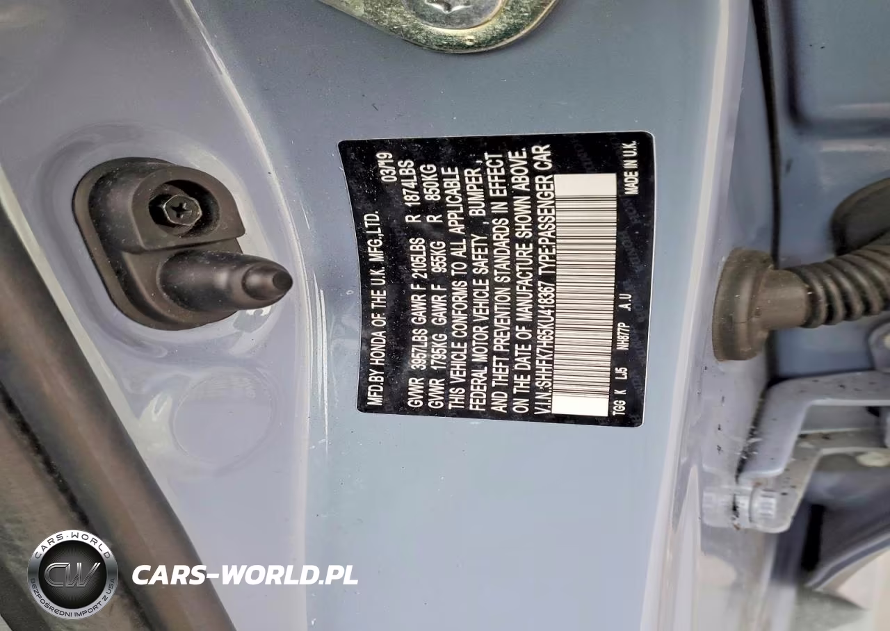2019 Honda Civic Ex VIN:SHHFK7H65KU418367 - 13