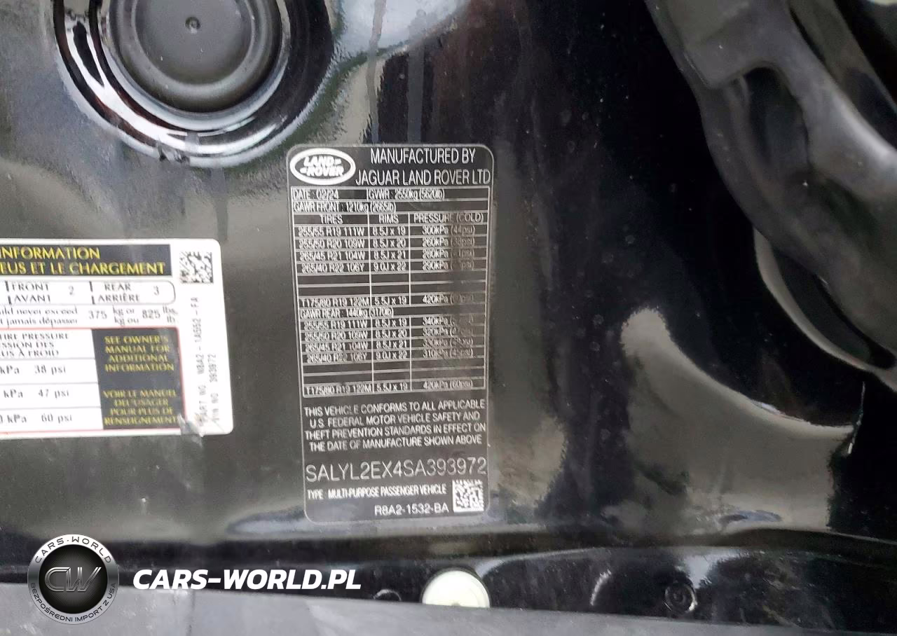 2025 Land Rover Range Rover Velar Dynamic Se VIN:SALYL2EX4SA393972 - 13