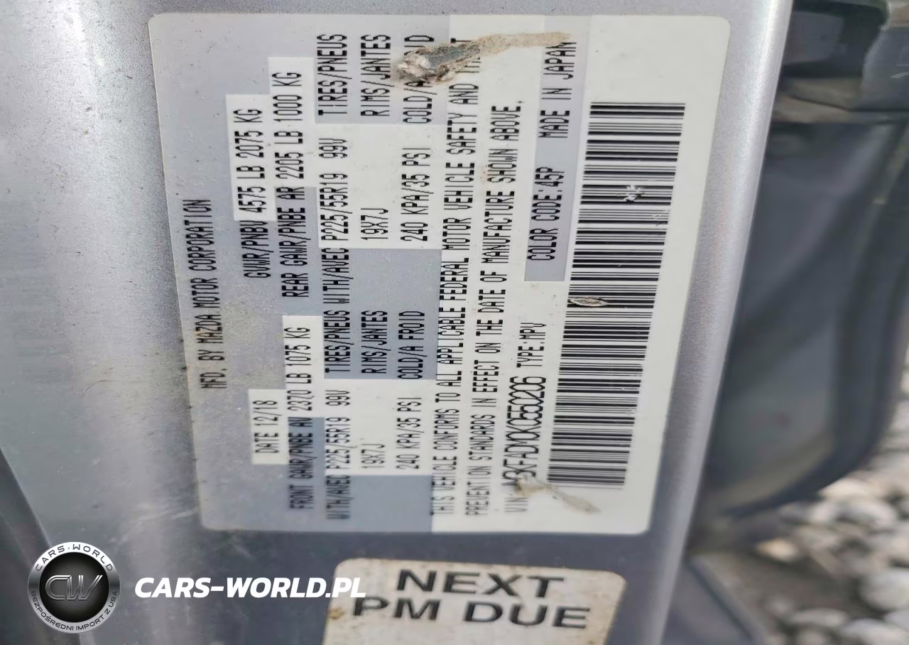 2019 Mazda Cx-5 VIN:JM3KFADM0K0550206 - 13