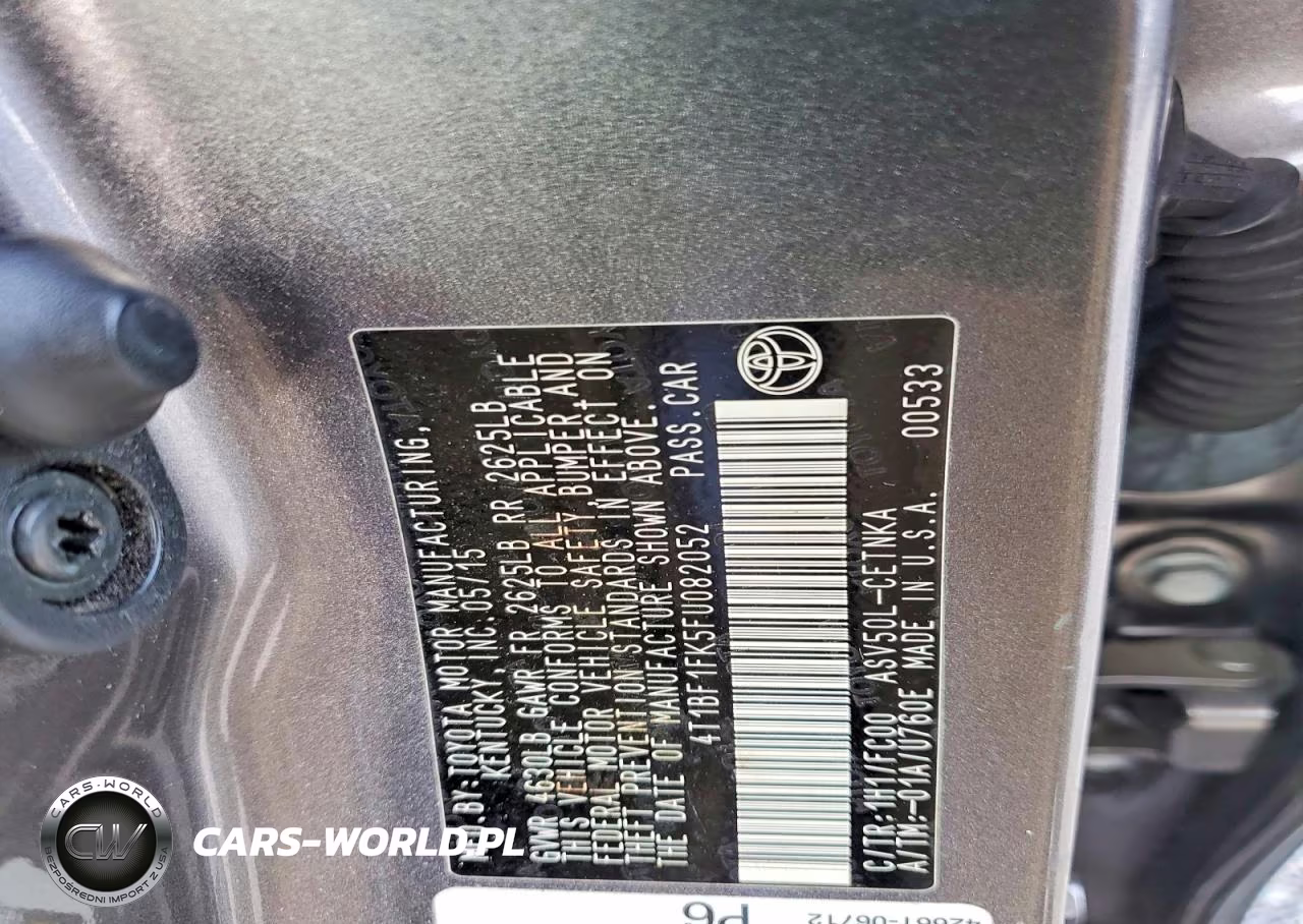 2015 Toyota Camry Le VIN:4T1BF1FK5FU082052 - 12