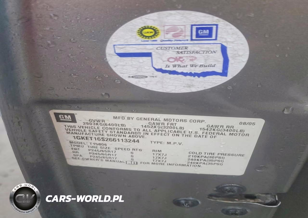 2006 GMC Envoy Xl VIN:1GKET16S266113244 - 13