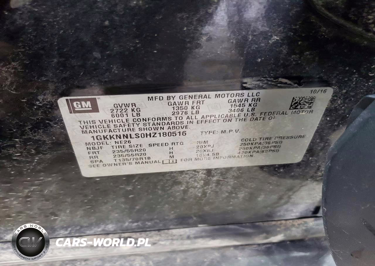2017 GMC Acadia Slt-2 VIN:1GKKNNLS0HZ180516 - 14