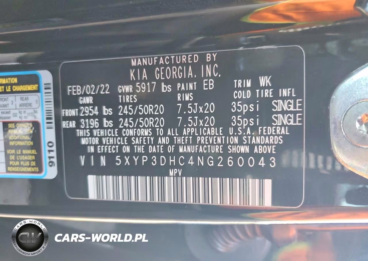 2022 Kia Telluride Ex VIN:5XYP3DHC4NG260043 - 14
