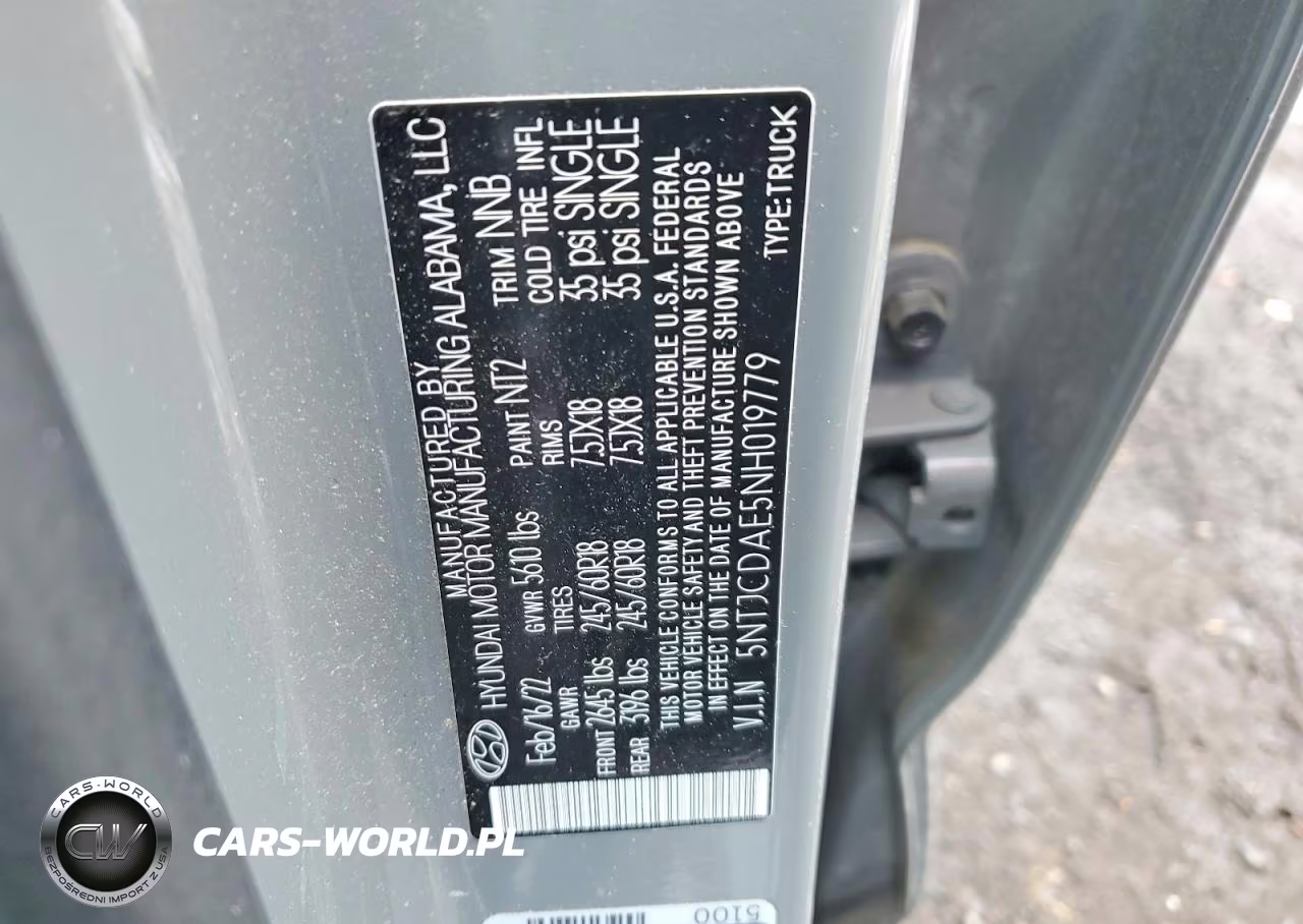 2022 Hyundai Santa Cruz Sel VIN:5NTJCDAE5NH019779 - 12