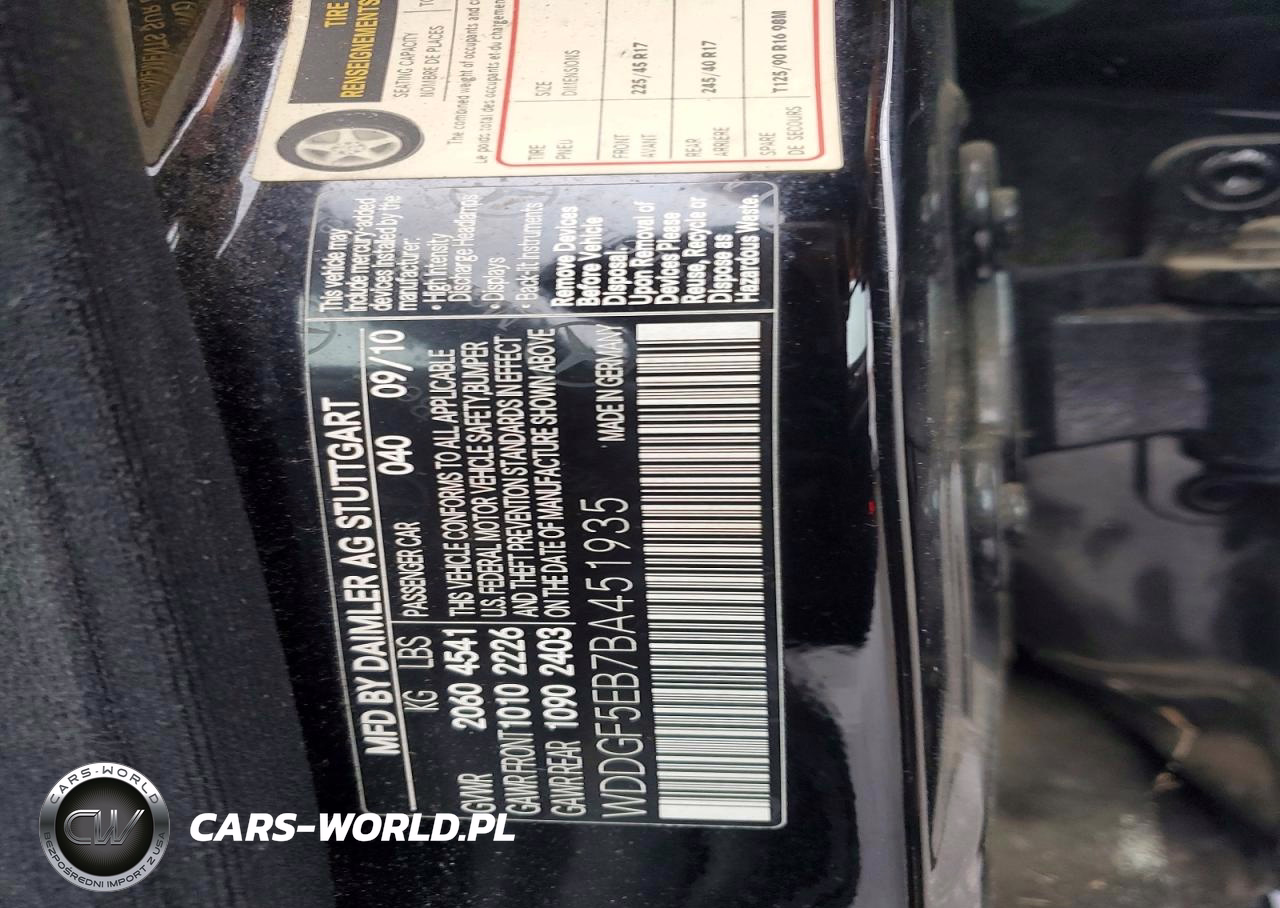 2011 Mercedes-Benz C 300 VIN:WDDGF5EB7BA451935 - 12