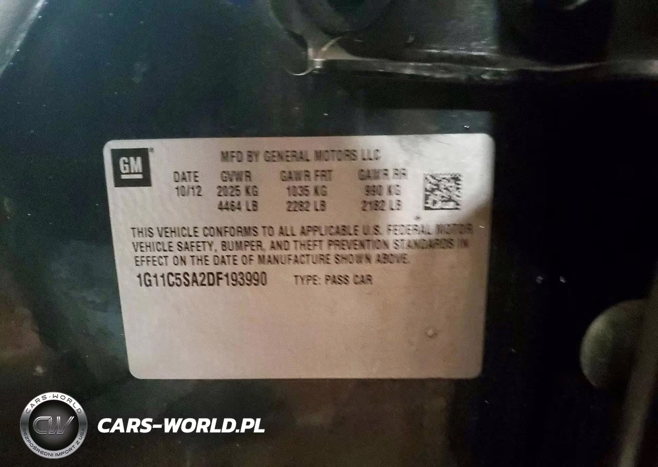 2013 Chevrolet Malibu 1Lt VIN:1G11C5SA2DF193990 - 12