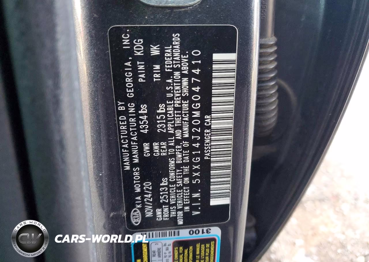 2021 Kia K5 Lxs VIN:5XXG14J20MG047410 - 12