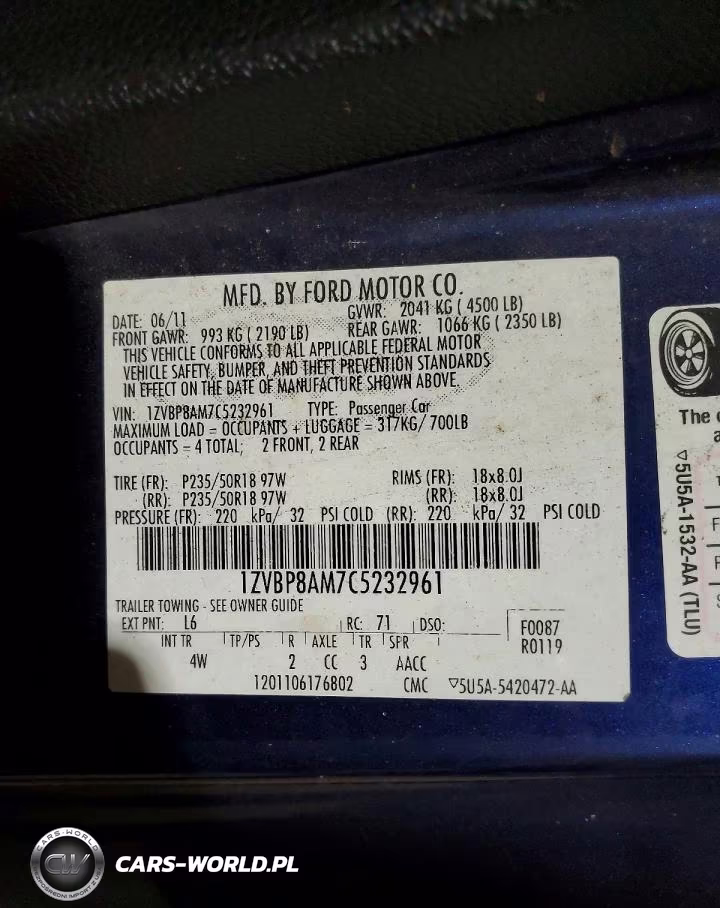 2012 Ford Mustang VIN:1ZVBP8AM7C5232961 - 12
