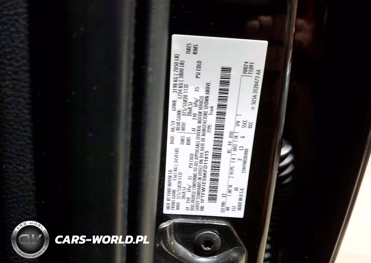 2019 Ford F150 Supercrew VIN:1FTFW1E59KFD11915 - 12