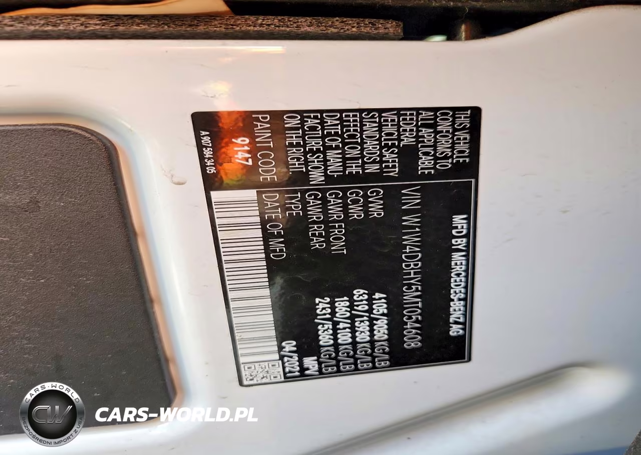 2021 Mercedes Benz Sprinter 2500 Utility - Service Van VIN:W1W4DBHY5MT054608 - 13