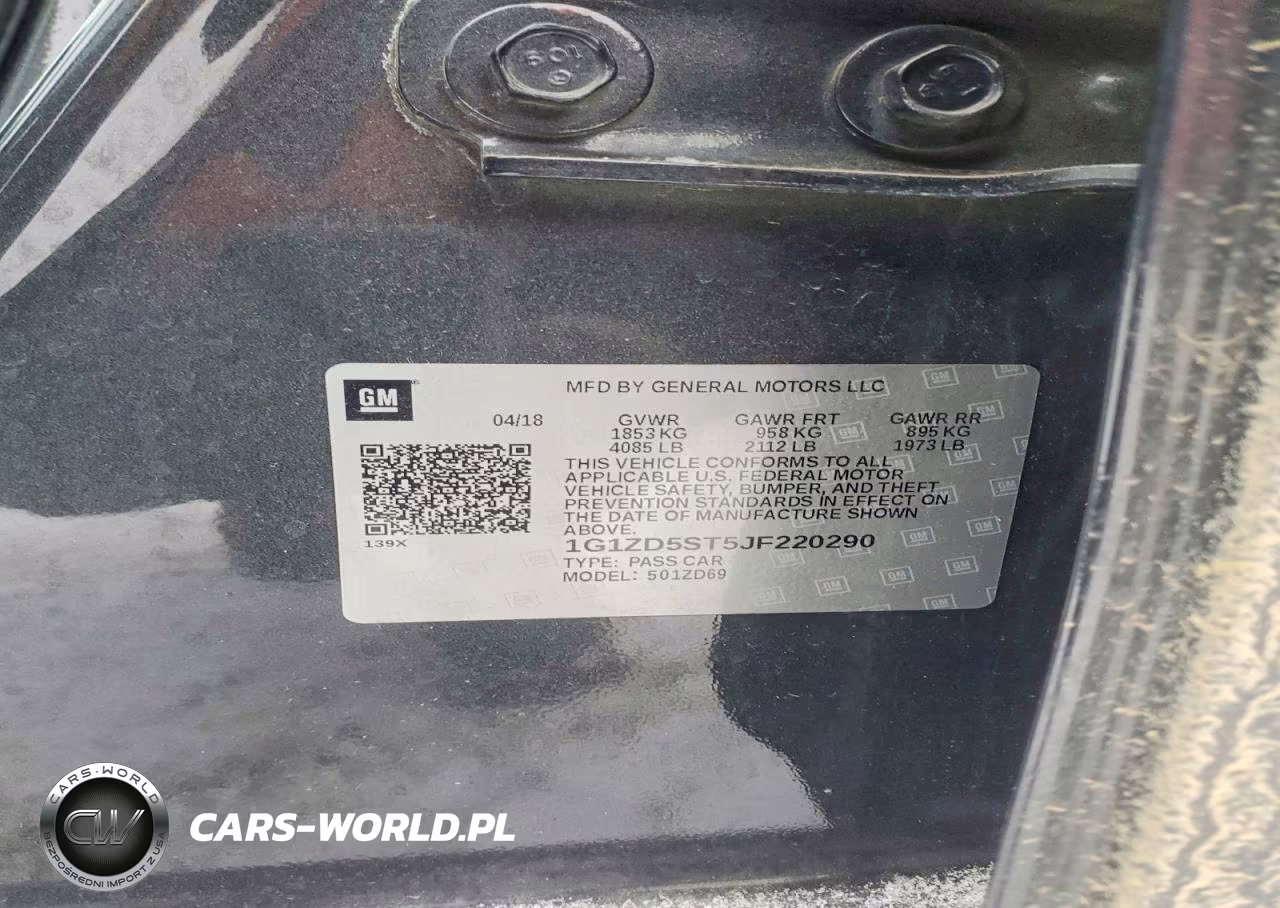 2018 Chevrolet Malibu Lt VIN:1G1ZD5ST5JF220290 - 12