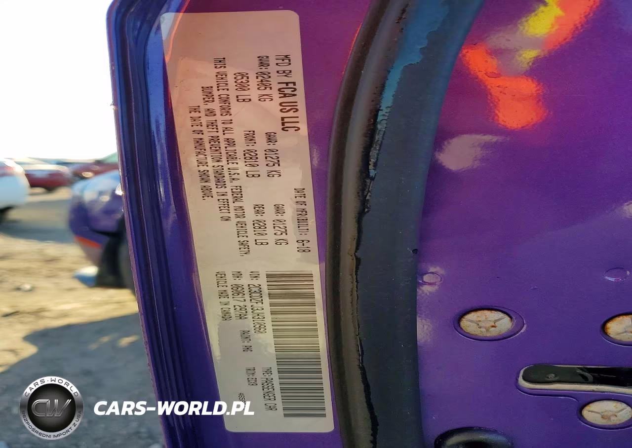 2018 Dodge Challenger VIN:2C3CDZFJ3JH310960 - 12