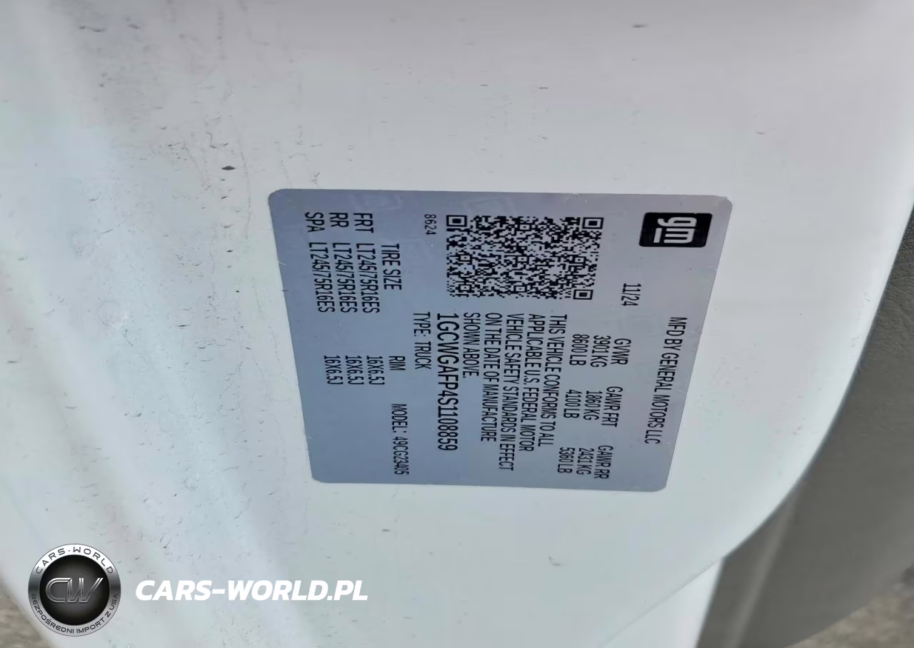 2025 Chev Express Cutaw VIN:1GCWGAFP4S1108859 - 13